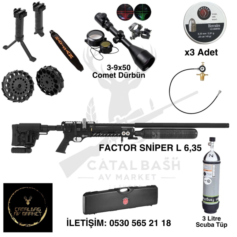 Hatsan Factor Sniper Long 6.35mm SET