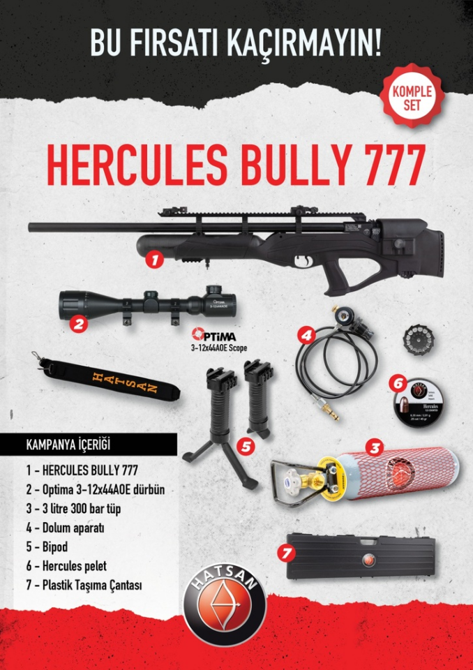 Hatsan HERCULES BULLY 777 QE PCP 6.35mm