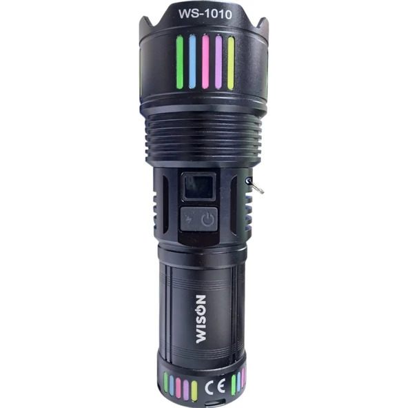 WİSON ŞARJ EDİLEBİLİR PROFESYONEL AVCI EL FENERİ 55 WATT 5500L WS-1010
