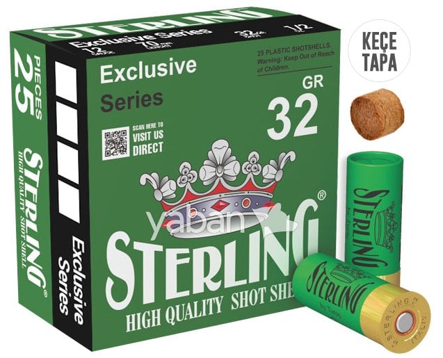 STERLING 32 GR. KEÇE TAPA Av Fişeği - 12 CAL.