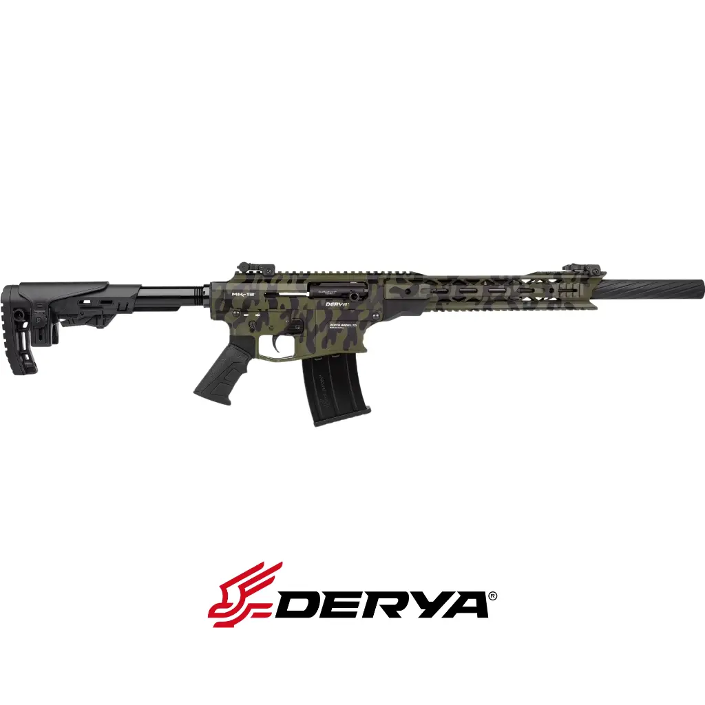 Derya MK-12 AS-155K Kamuflaj Şarjörlü Av Tüfeği 